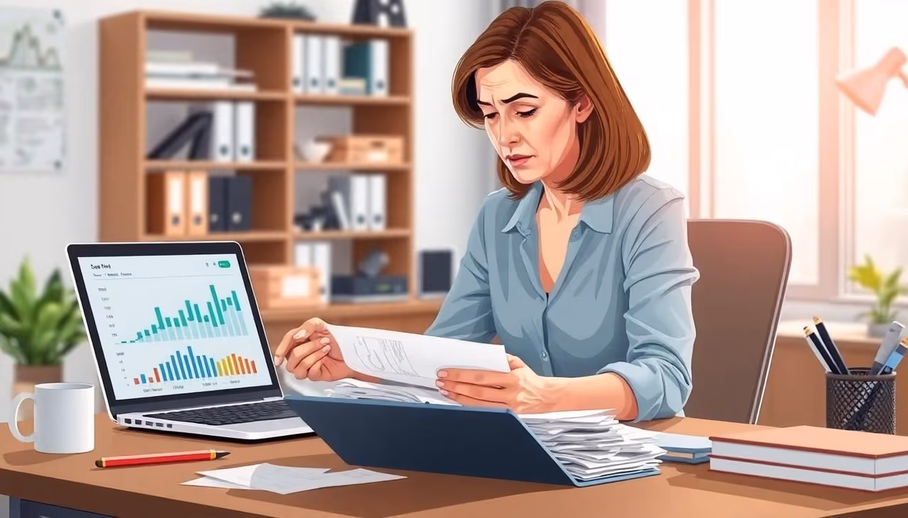 woman at desk