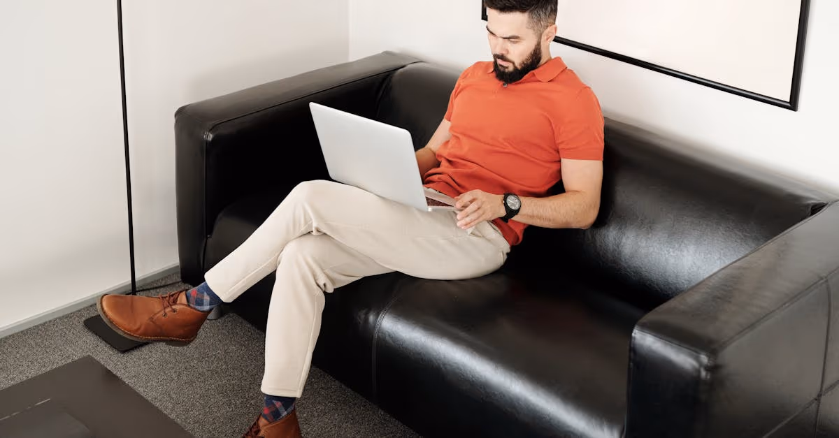 man on laptop
